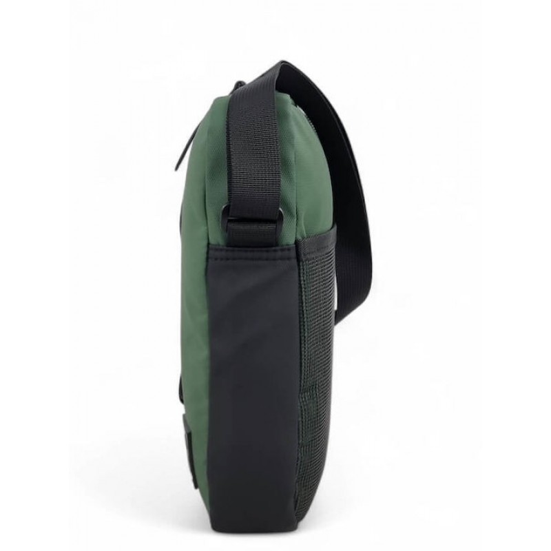 Τσαντάκι Ώμου Χιαστί Αντρικό Λαδί Brooklyn