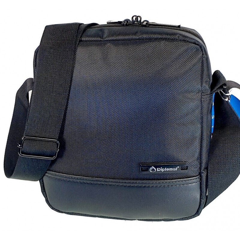 Τσαντάκι Αντρικό Ώμου/Χιαστί Μαύρο Montreal Diplomat