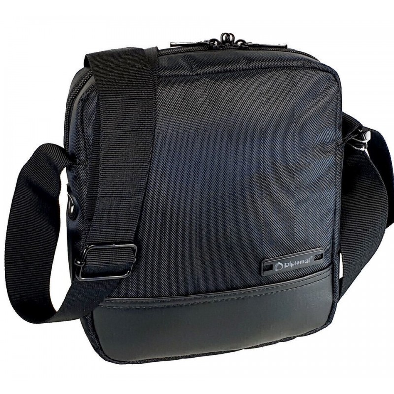 Τσαντάκι Αντρικό Ώμου/Χιαστί Μαύρο Montreal Diplomat