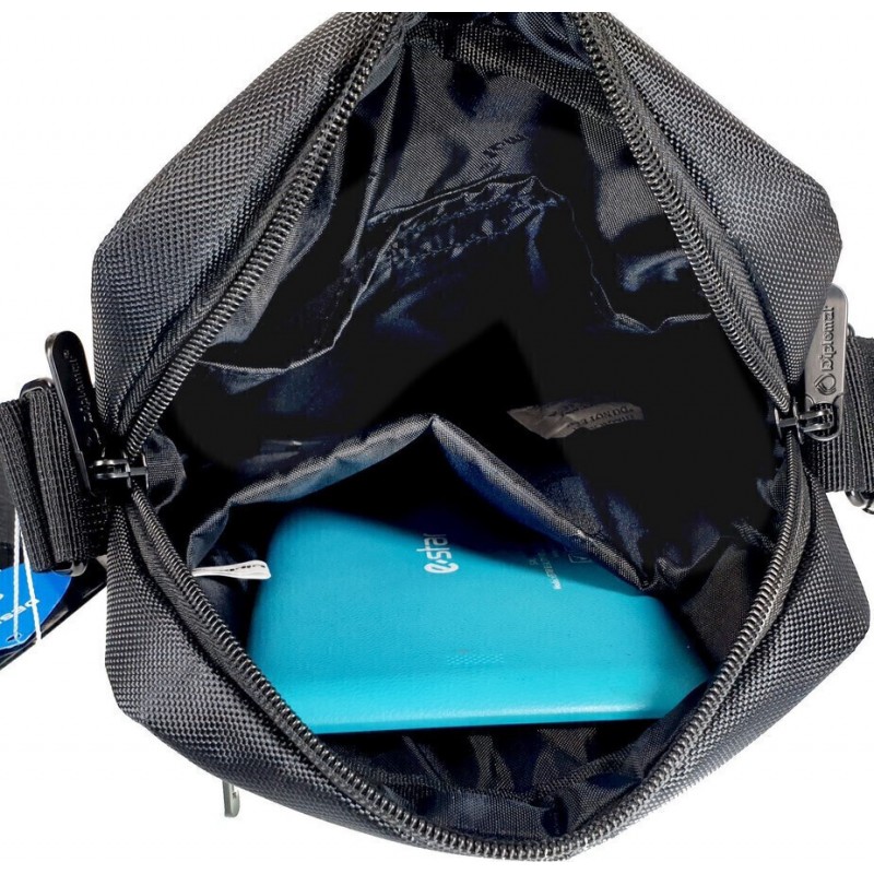 Τσαντάκι Αντρικό Ώμου/Χιαστί Μαύρο Montreal Diplomat