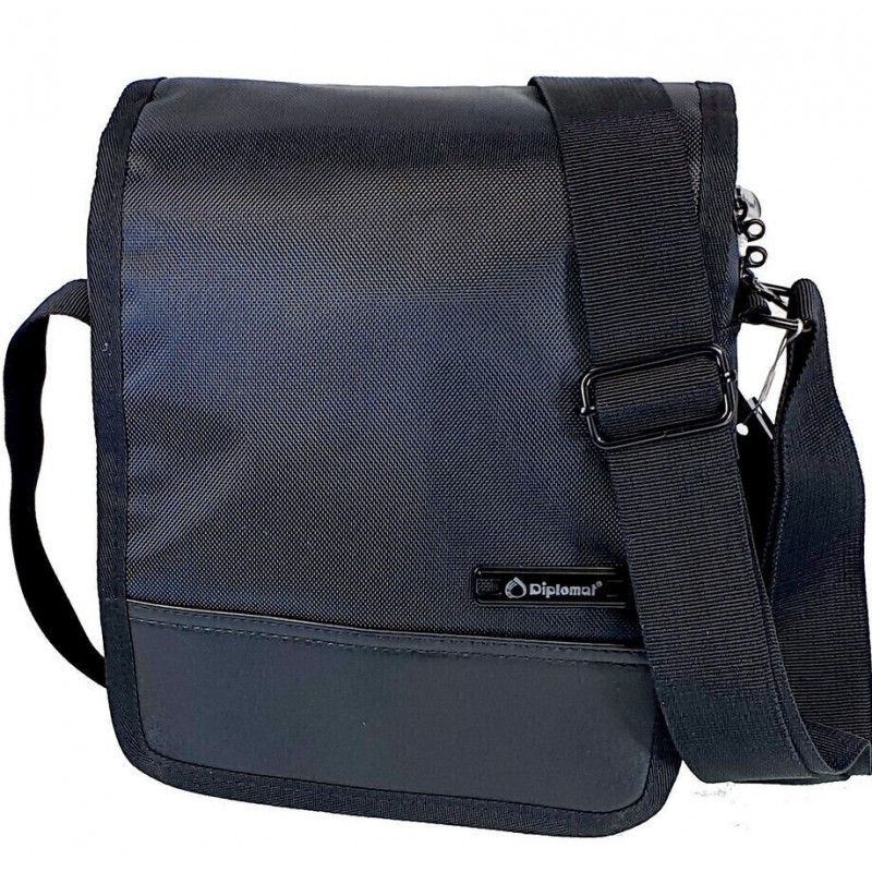 Τσαντάκι Αντρικό Ώμου/Χιαστί Μαύρο Montreal Diplomat