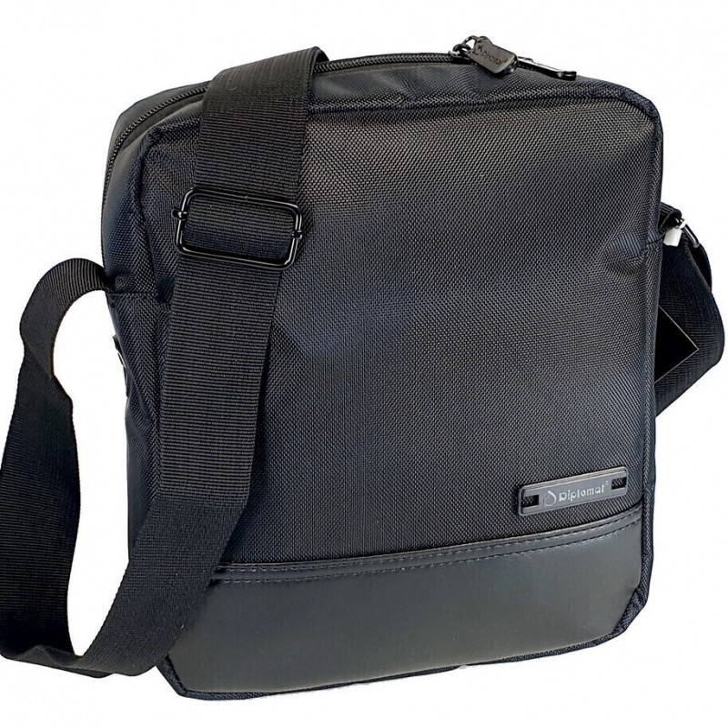 Τσαντάκι Αντρικό Ώμου/Χιαστί Μαύρο Montreal Diplomat