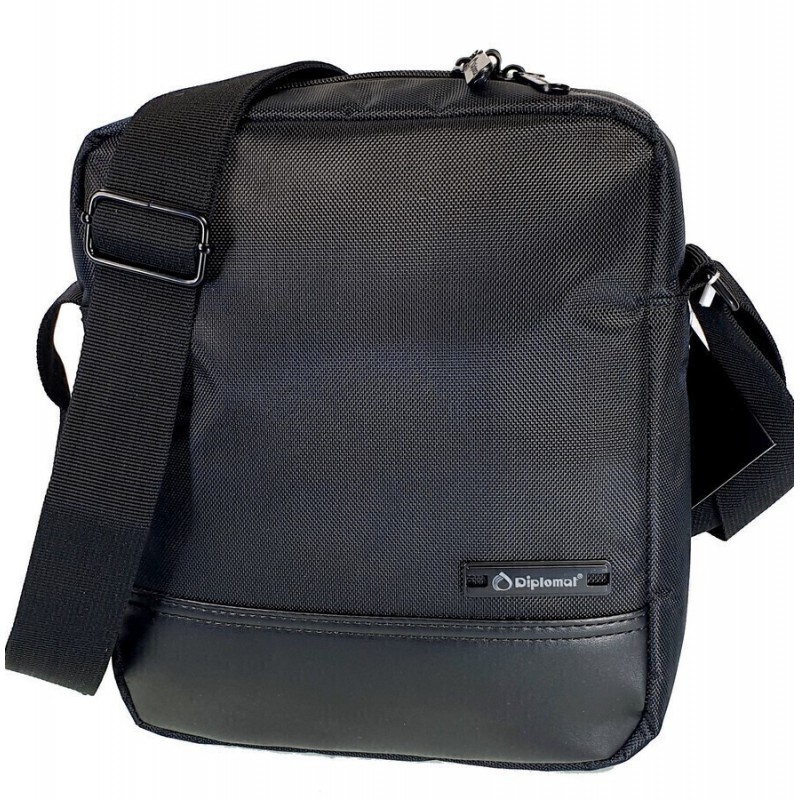 Τσαντάκι Αντρικό Ώμου/Χιαστί Μαύρο Montreal Diplomat
