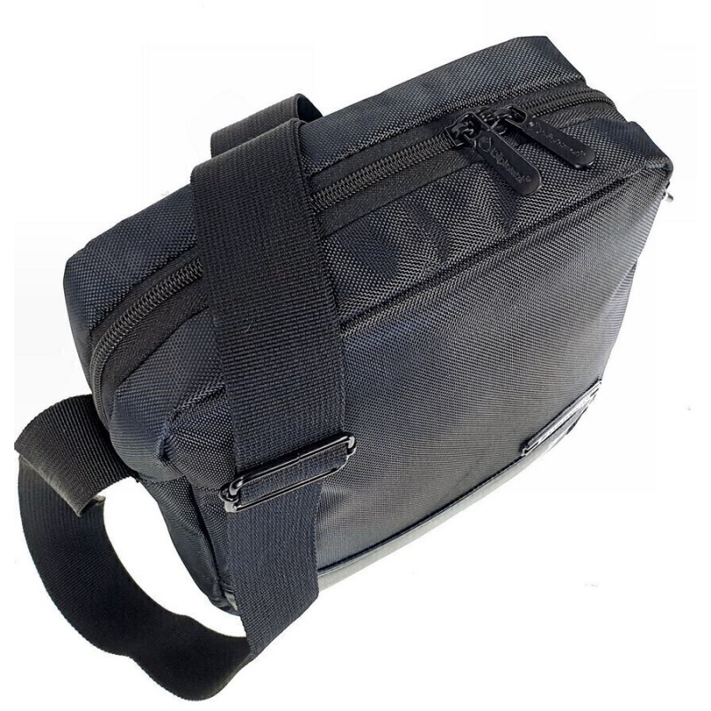 Τσαντάκι Αντρικό Ώμου/Χιαστί Μαύρο Montreal Diplomat