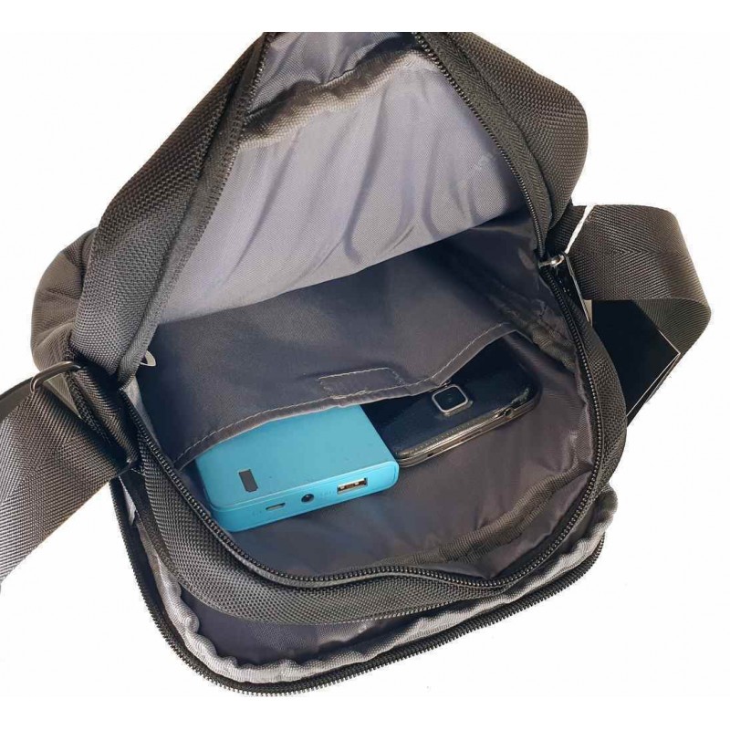 Τσαντάκι Αντρικό ΄ Ωμου/Χιαστί Μαύρο Berlin Diplomat 