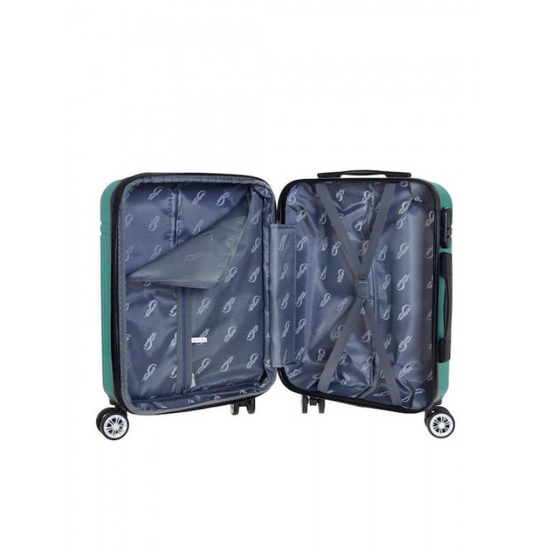 Βαλίτσα Ταξιδίου Καμπίνας Σκληρή Βεραμάν με 2 Ρόδες 40x20x55 εκ Seagull 