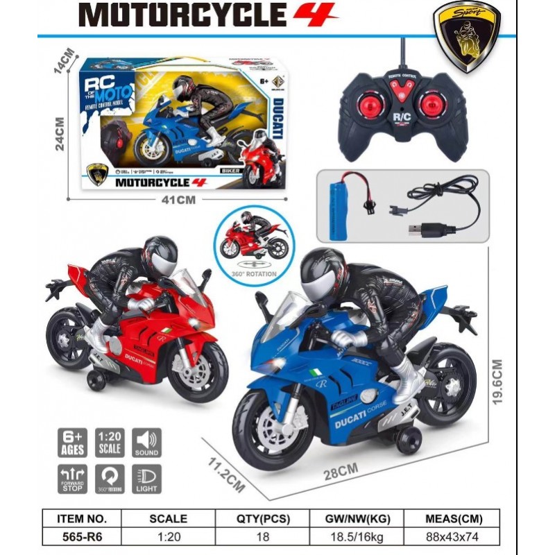 Τηλεκατευθυνόμενη Μότο Κλίμακας 1:20 1Τμχ Doly Toys