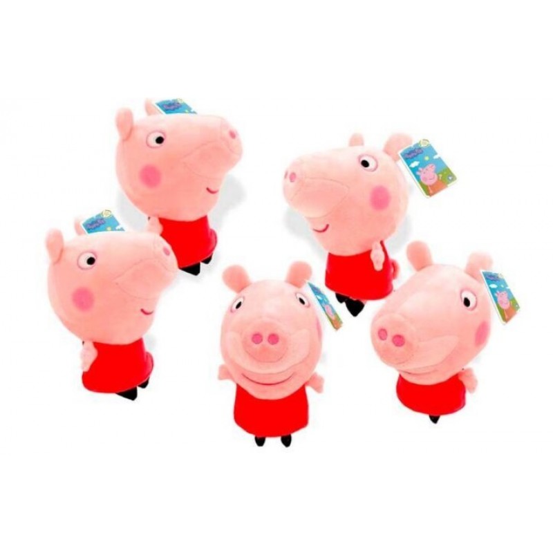 Λούτρινη Peppa 22cm Μεγάλο Κεφάλι 1Τμχ Doly Toys