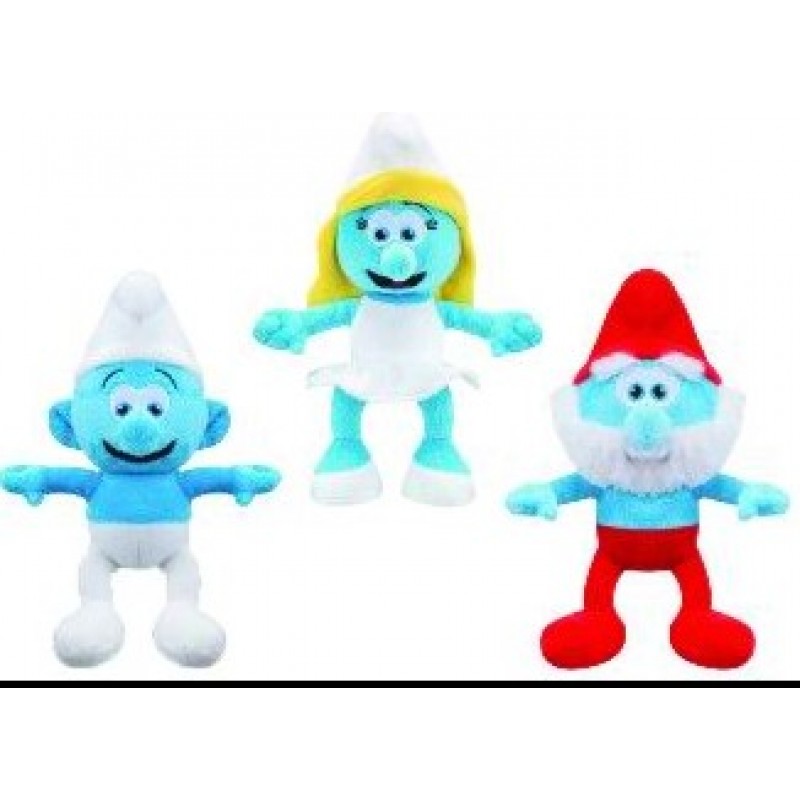 Λούτρινα Στρουμφάκια 20cm 3 Σχέδια 1Τμχ Doly Toys