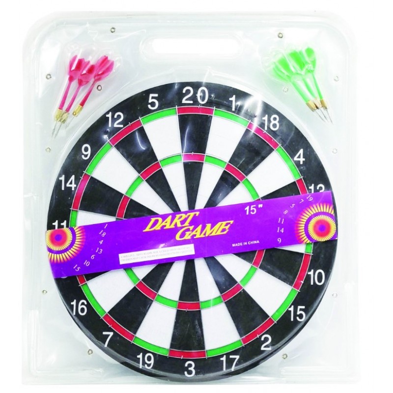 Στόχος 38cm Με 6 Βελάκια 41x2x44Εκ Doly Toys