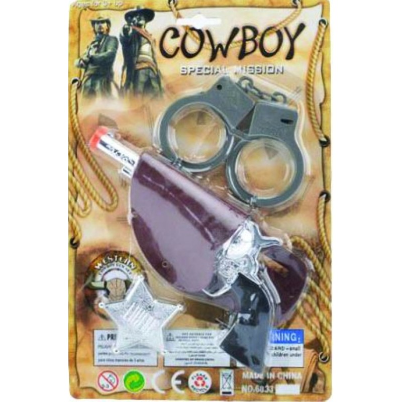 Σετ Cowboy Με Ζώνη, Πιστόλι Και Χειροπέδες Dolytoys