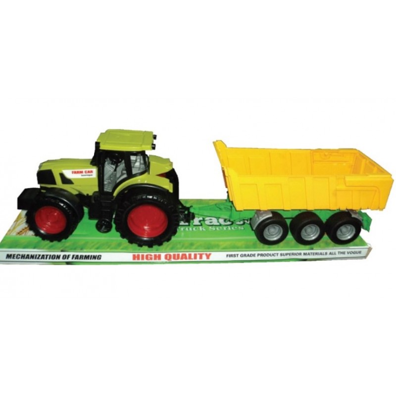 Τρακτέρ Φρίξιον Με Ρυμούλκα 50εκ Dolytoys