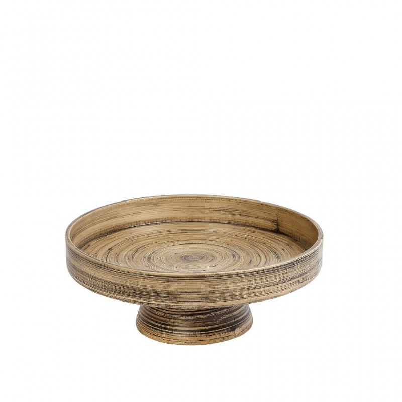 Δίσκος Στρογγυλός  Bamboo Με Πόδι 30Χ12εκ Bali Espiel
