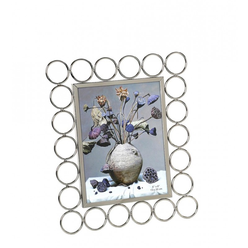 Κορνίζα Μεταλλική Ασημί 13x18εκ