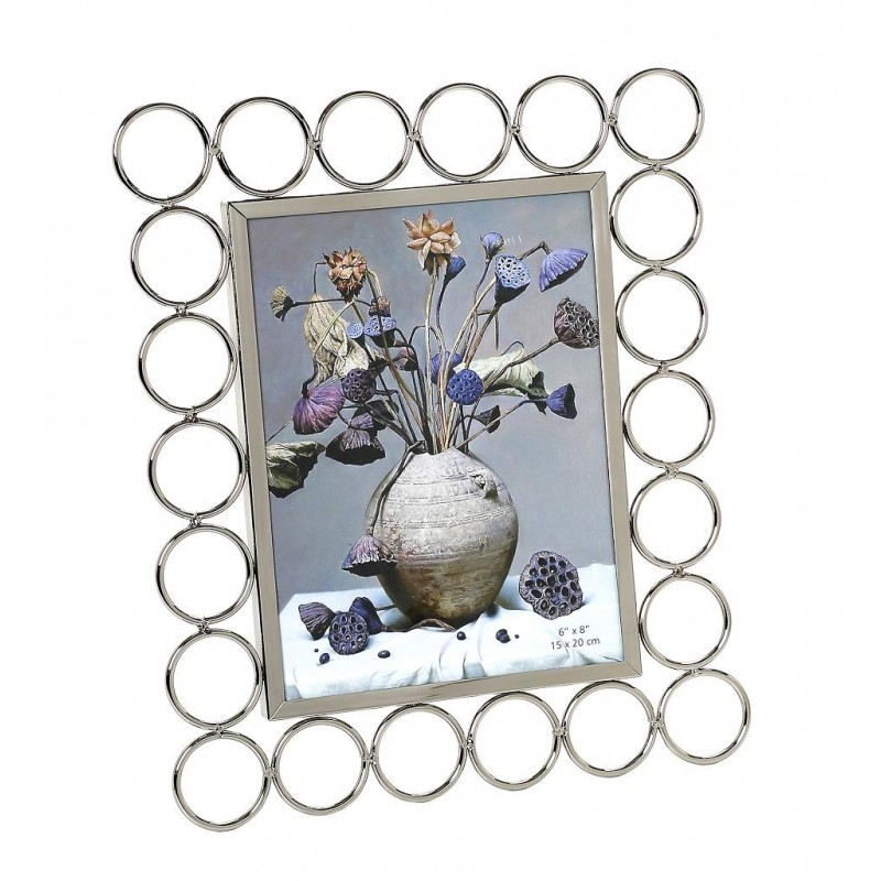 Κορνίζα Μεταλλική Ασημί 15x20εκ