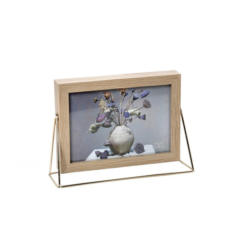 Κορνίζα Ξύλινη Ασημί Βάση 13x18cm Espiel