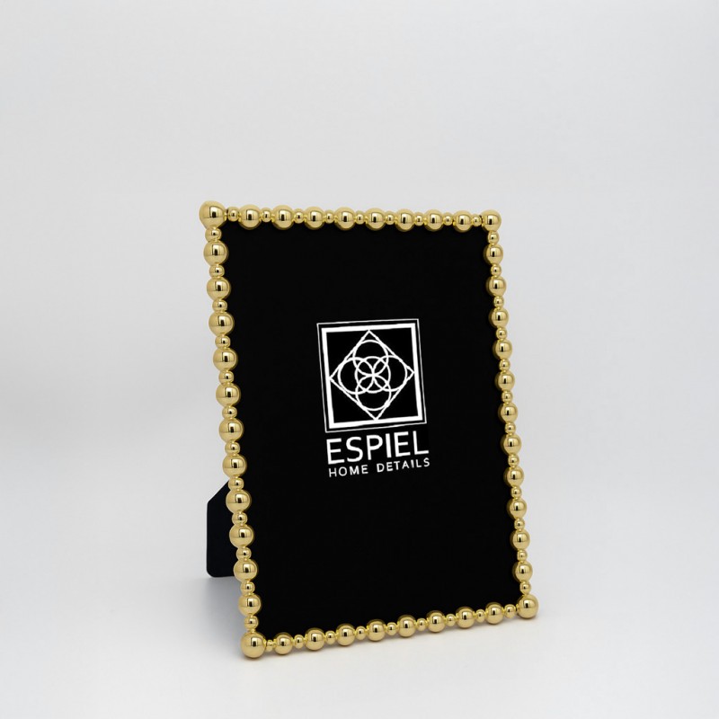 Κορνίζα Μεταλλική Χρυσή 18X13Εκ Espiel 