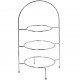 Βάση Πιάτων 3Πλη Μεταλλική Ασημί 29x27x51εκ