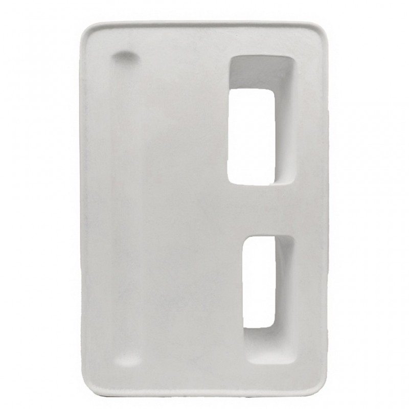 Βάζο Κρεμ Κεραμικό Ορθογώνιο Πλακέ 24Χ9.5Χ35.5Εκ Espiel