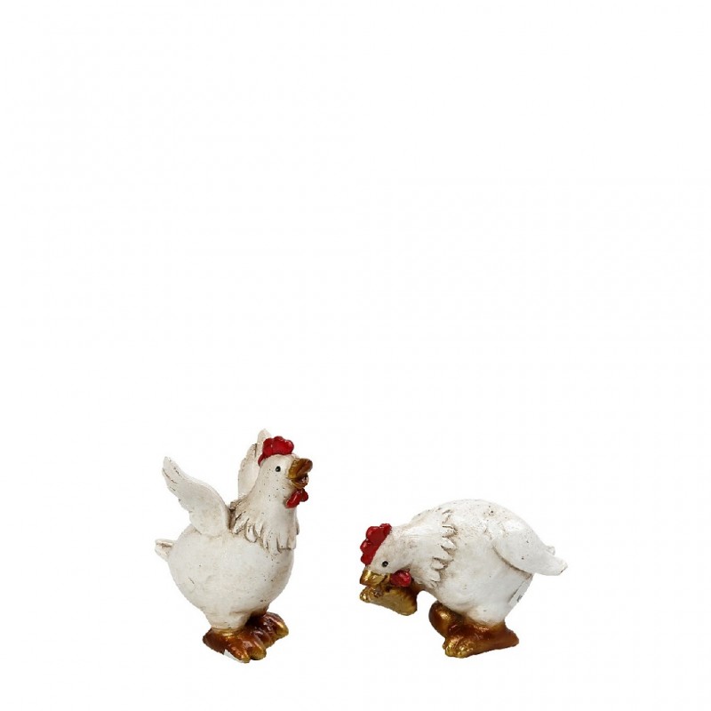 Κοτόπουλο Διακοσμητικό Polyresin Διάφορα Σχέδια 5x5.5x6.5Cm Espiel