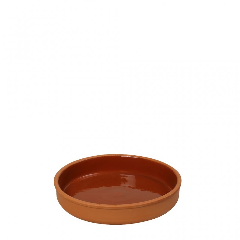 Πυρίμαχο Ρηχό Μπωλ 23x4Εκ Terracotta Brown Espiel