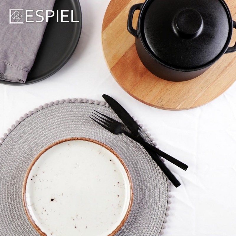 Σουπλά Polyest Ασημί 38Εκ Espiel