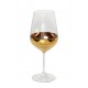 Ποτήρι Κρασιού Γυάλινο Χρυσό Κολωνάτο Amelie 490ml Espiel 