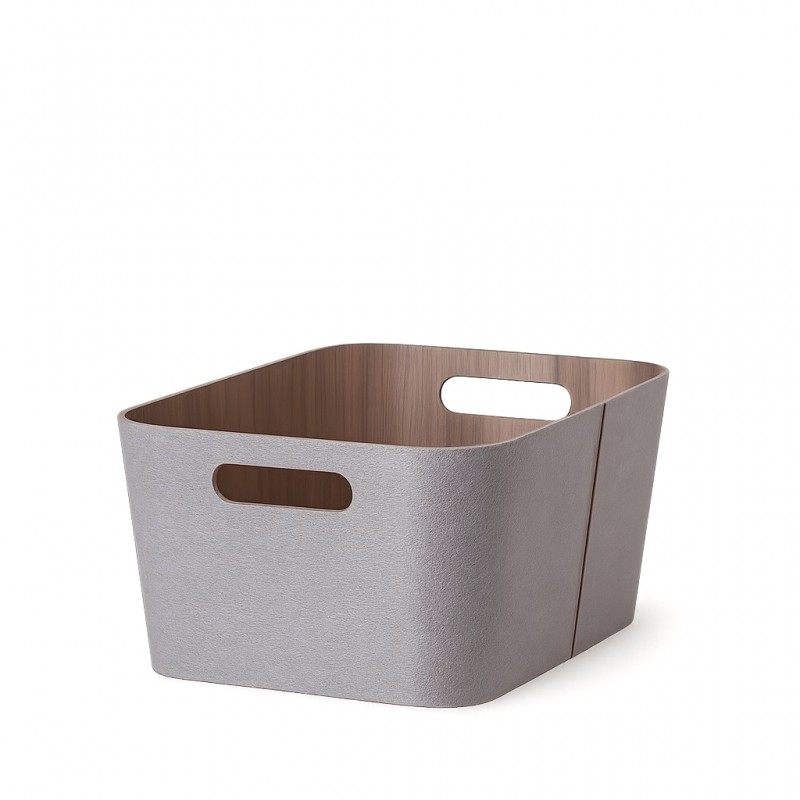 Καλάθι Ορθογώνιο Γκρι Υφασμάτινο 30.5x40.6x20.3Εκ Espiel