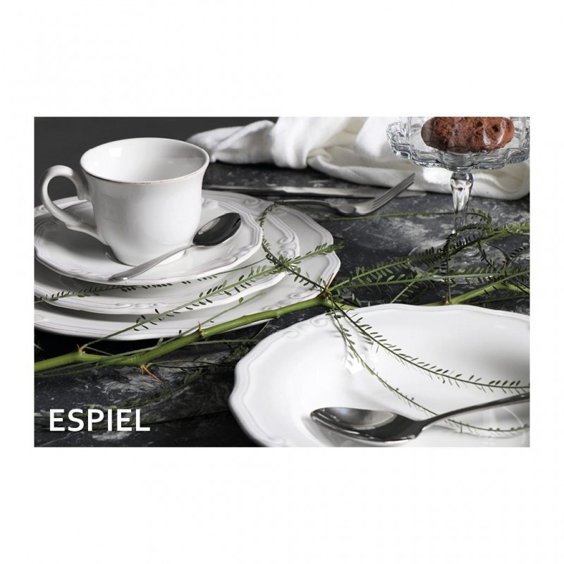 Πιάτο Βαθύ Λευκό 24Εκ Tiffany Espiel