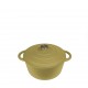 Volcano Κατσαρόλα Cast-Iron Χακί Με Enamel 6200Ml 28Εκ.