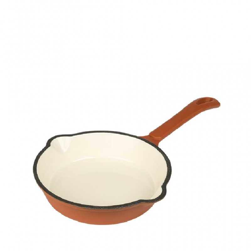 Volcano Τηγάνι Cast-Iron Κεραμιδί Με Enamel 25,5Εκ. Espiel