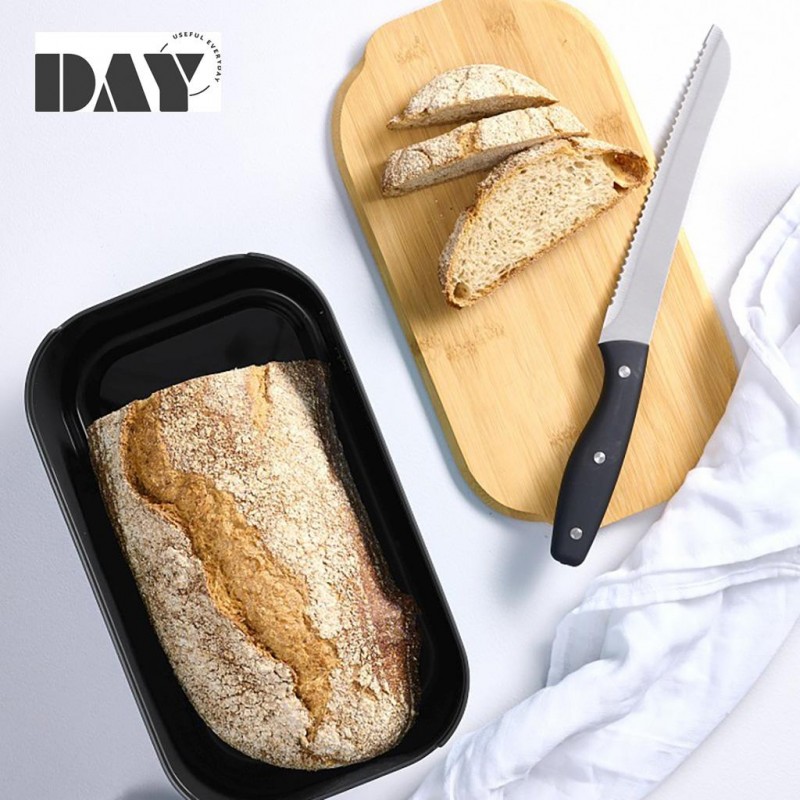 Ψωμιέρα Από Bamboo Μαύρη 12x33x18.5εκ Day Espiel