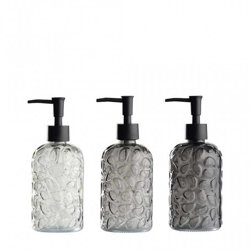 Γυάλινο Dispenser Day 3 Χρώματα 400 Ml (4 Ανοιχτό Γκρι/4XΣκούρο Γκρι/4XΜαύρο) Espiel