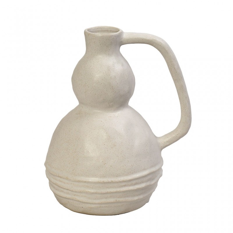 Βάζο Λευκό Κεραμικό 16.7x14x20.5Εκ Espiel