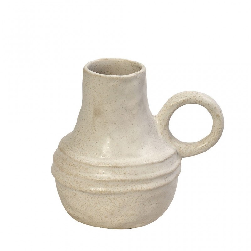 Βάζο Λευκό Κεραμικό 14x10.5x13Εκ Espiel