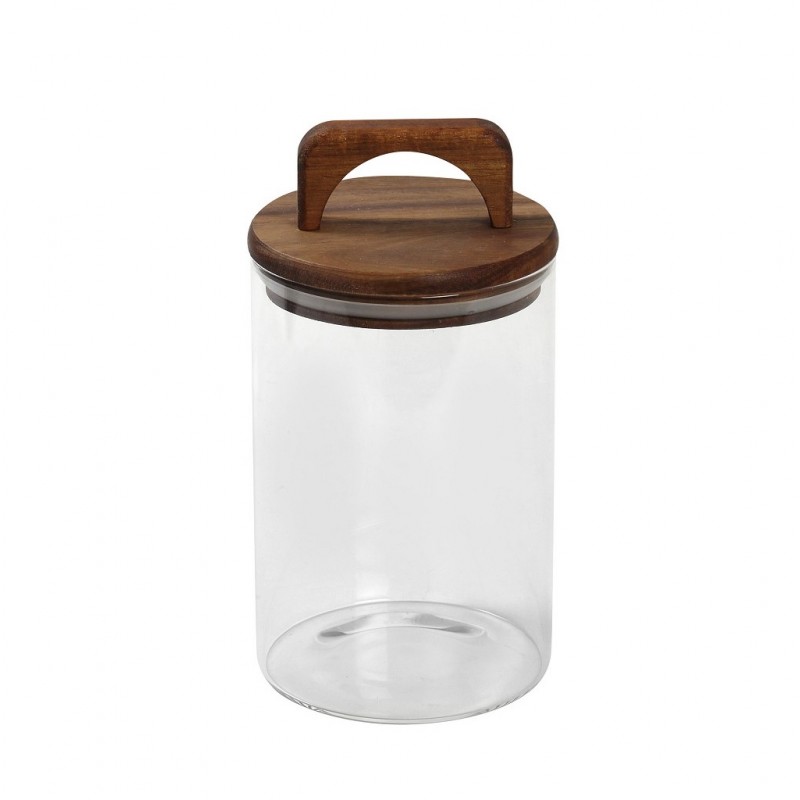 Γυάλινο Δοχείο Με Καπάκι Bamboo 950Ml 10x19.5Εκ Espiel