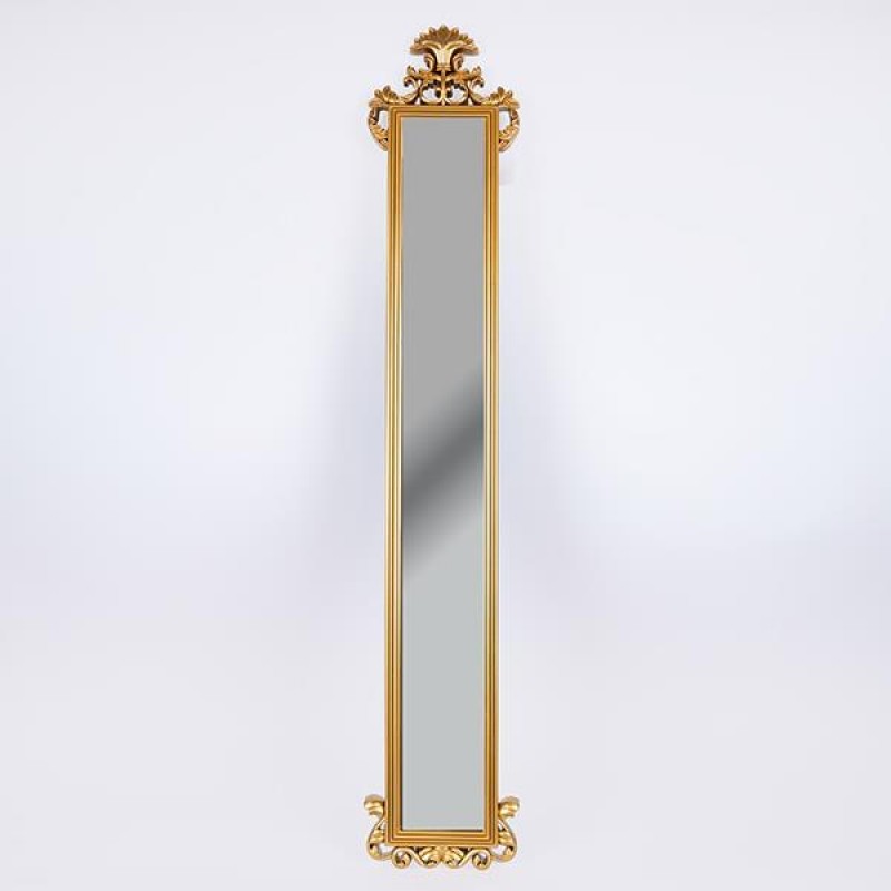 Καθρέφτης Επιτοίχιος Πλαστικός Χρυσός 120x22x3,5Εκ Estheti