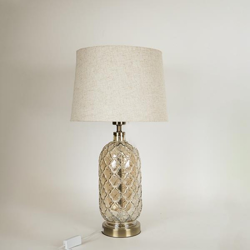 Μεταλλικό Πορτατίφ με Λευκό Καπέλο Χρυσό Μπεζ 60x33Εκ Estheti 