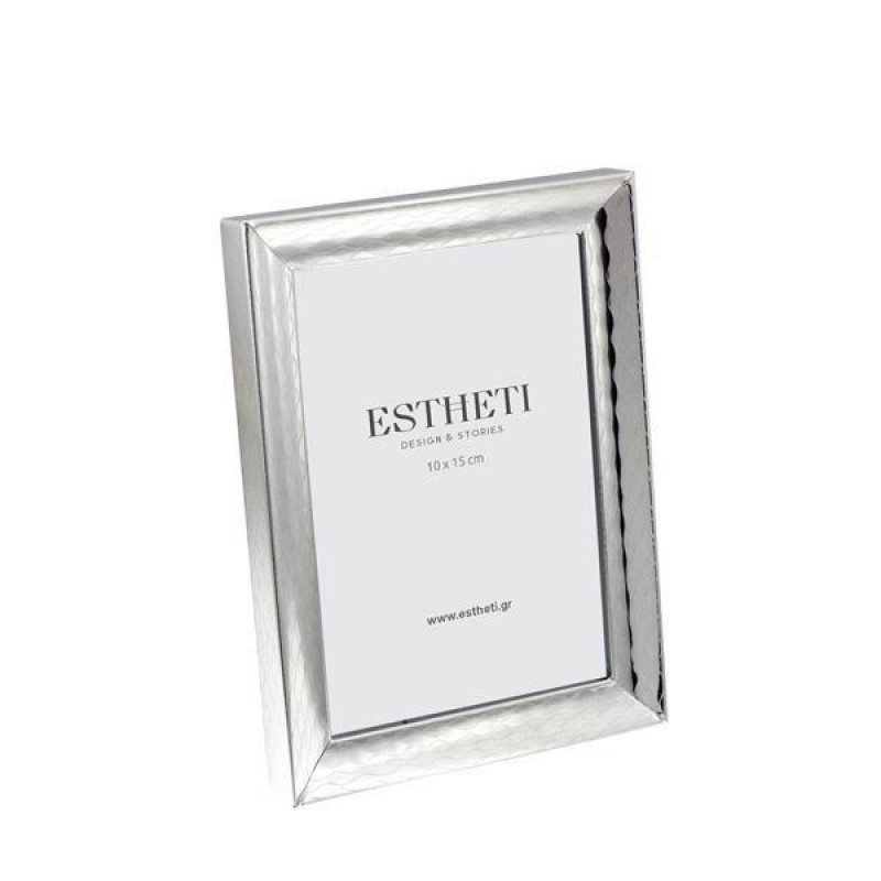 Κορνίζα Μεταλλική Επάργυρη Ασημί 10x15Εκ Estheti