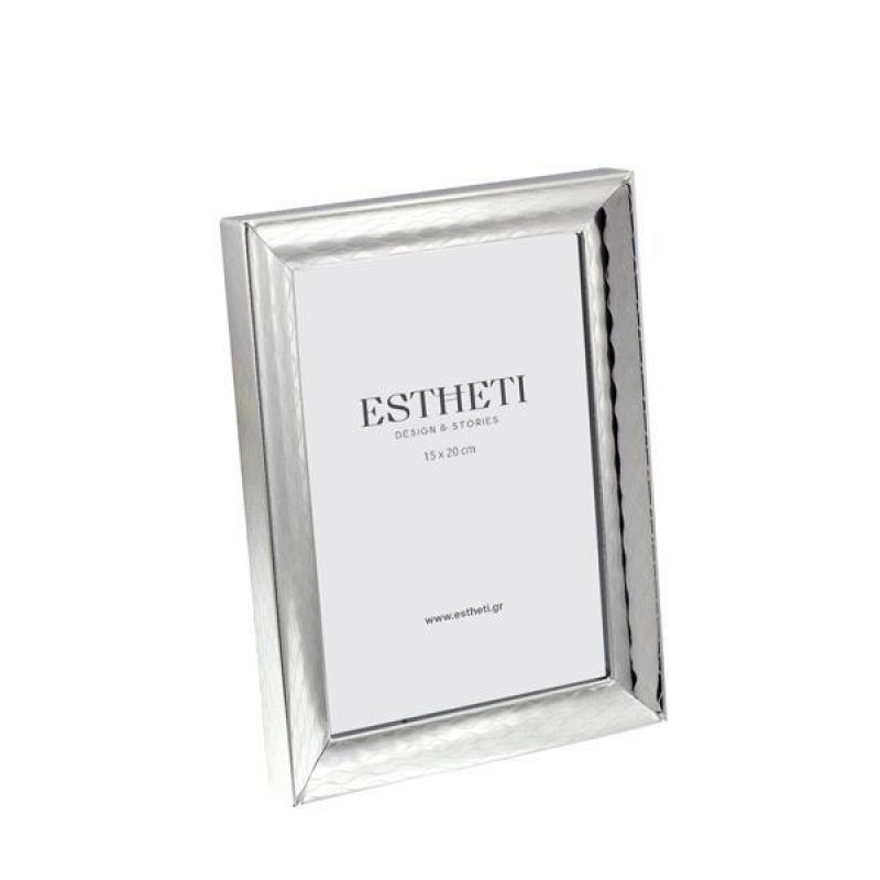 Κορνίζα Μεταλλική Επάργυρη Ασημί 15x20Εκ Estheti