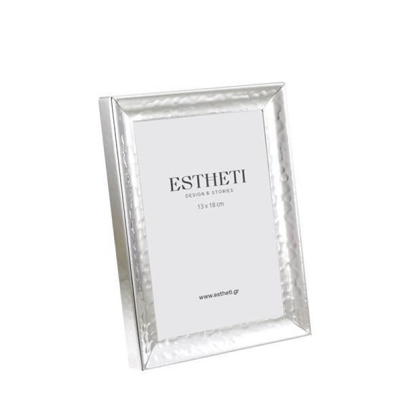 Κορνίζα Μεταλλική Επάργυρη Ασημί 13x18Εκ Estheti