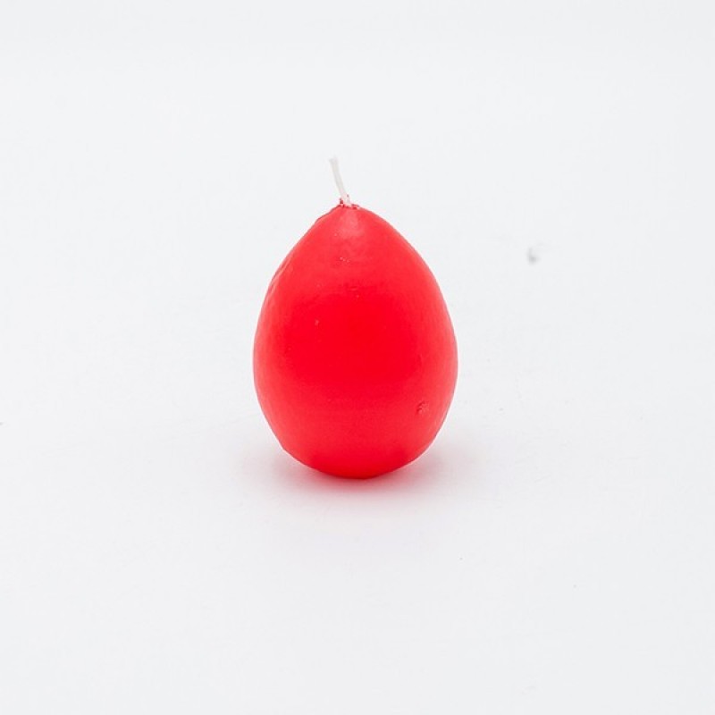 Διακοσμητικό Κερί Αυγό Κόκκινο 5εκ Σετ/6 Estheti