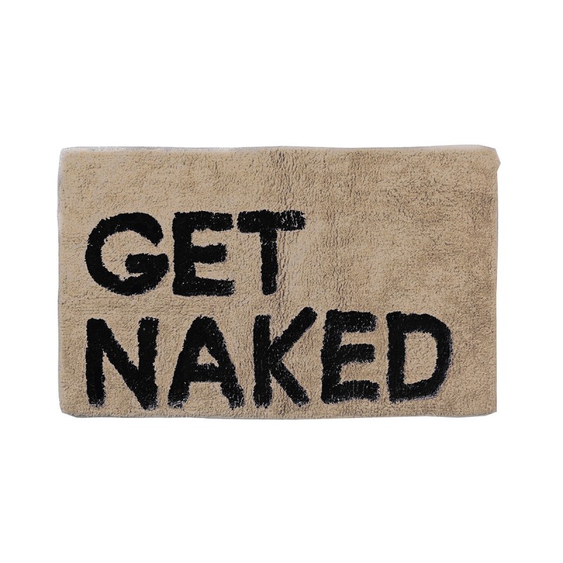Ταπέτο Μπάνιου ''Get Naked'' Καφέ 50x80εκ