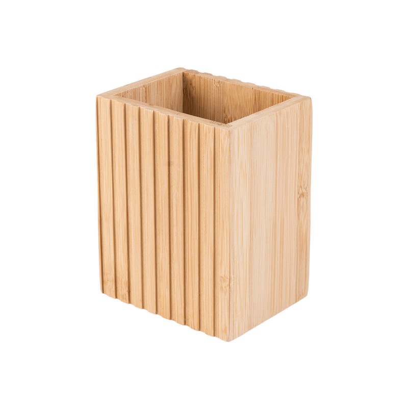 Θήκη Οδοντόβουρτσας Bamboo Essentials Τετράγωνη 8.3x6.5x10.3cm Estia