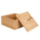 Κουτί Αποθήκευσης  Bamboo Essentials Τετράγωνο15x15x7Cm