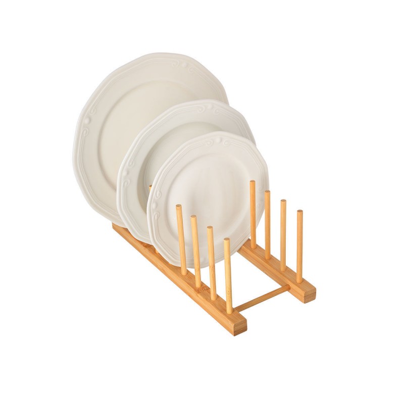 Πιατοθήκη Bamboo Essentials Αναδιπλούμενη 2 Επιπέδων Estia 