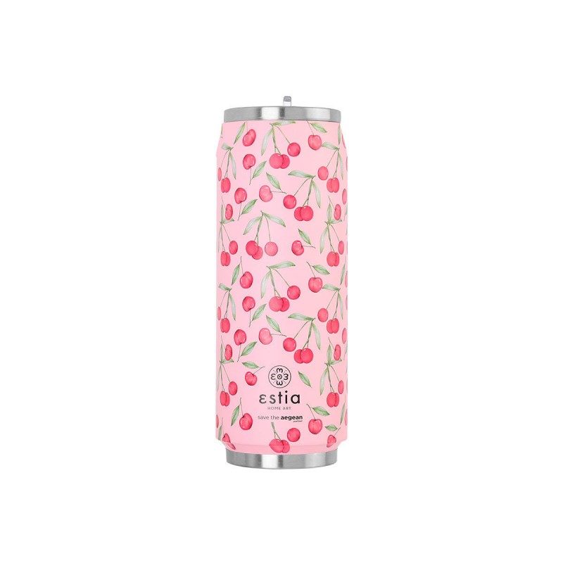 Estia Θερμός Travel Cup Save The Aegean 500ml Cherry Rose