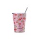 Estia Θερμός Coffee Mug Save The Aegean 350ml Cherry Rose