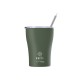 Ανακυκλώσιμο Ποτήρι Θερμός Ανοξείδωτο Coffee Mug Save The Aegean BPA Free 350ml Forest Spirit Με Καλαμάκι Estia 