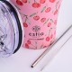 Estia Θερμός Coffee Mug Save The Aegean 350ml Cherry Rose